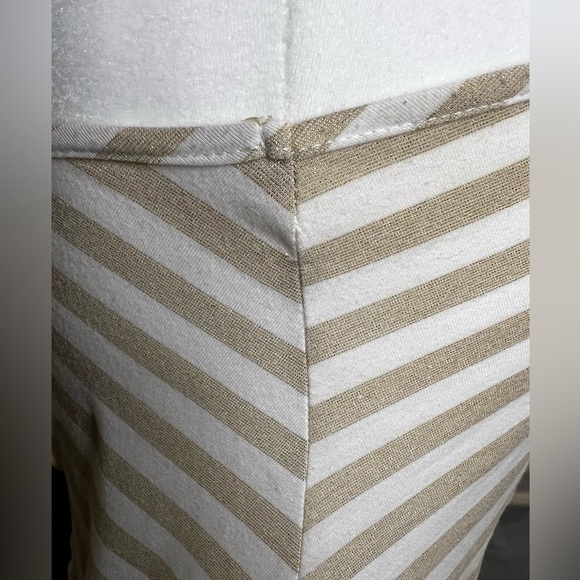 Grass One Shoulder, Ruffle Detail, white and gold top, medium - Picture 6 of 9